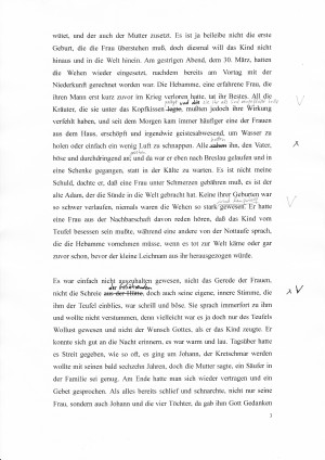 Typoskriptbearbeitung des ROMANs I Norbert W. Schlinkert