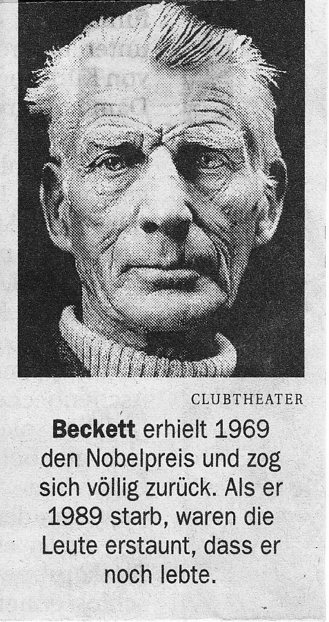 Samuel Beckett lebt!